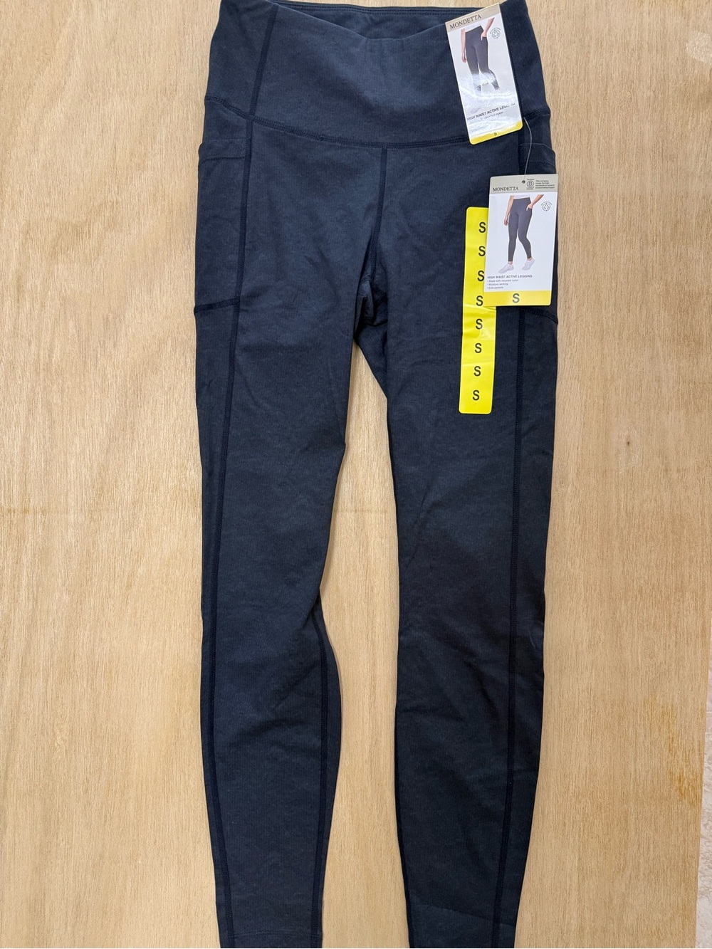 Mondetta Women’s Black High-Waist Active Leggings S